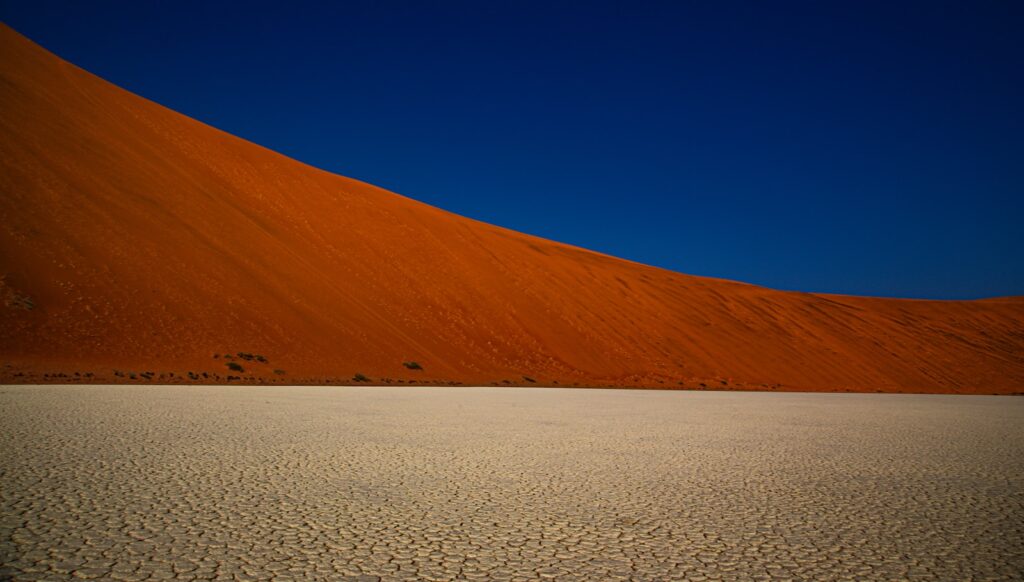 Paysage de Namibie au coucher du soleil — voyage en Namibie
